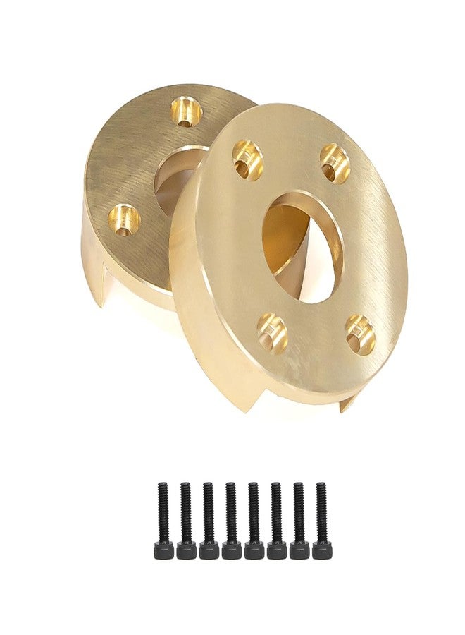XSYGO 2pcs 82g Brass Wheel Weights RC Block Counterweigh Upgrade Parts for Axial 1/8 AXP8 GILAMON 2.2 4X4 RTR Trail Buggy - Image 1